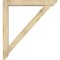 Ekena Millwork Traditional Slat Rough Sawn Bracket w/ Offset Brace, Douglas Fir, 6"W x 40"D x 44"H BKT0604X40X44TRA06RDF - alternate 3